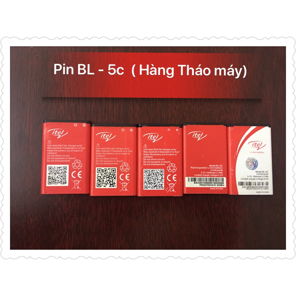 Pin BL-5c Itel (hàng tháo máy)