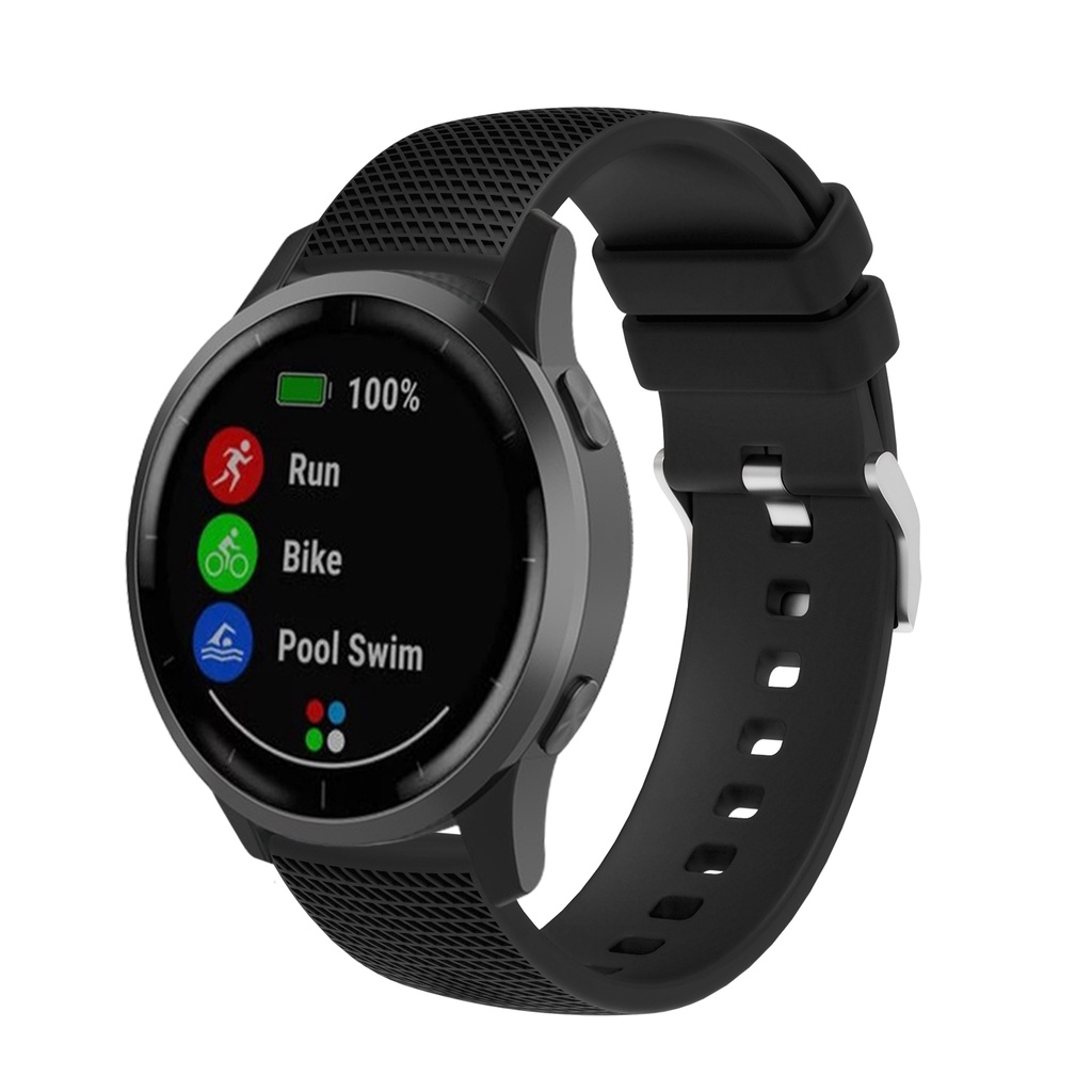 Dây Đeo Silicone Dành Cho Đồng Hồ Garmin Venu 2 2s Garmin Vivoactive 4S 4 3 Venu Forerunner 158 245 245M 645 55