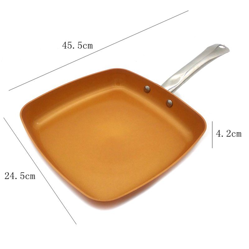 Non-Stick Copper Frying Pan With Ceramic Coating And Induction#HAVN
