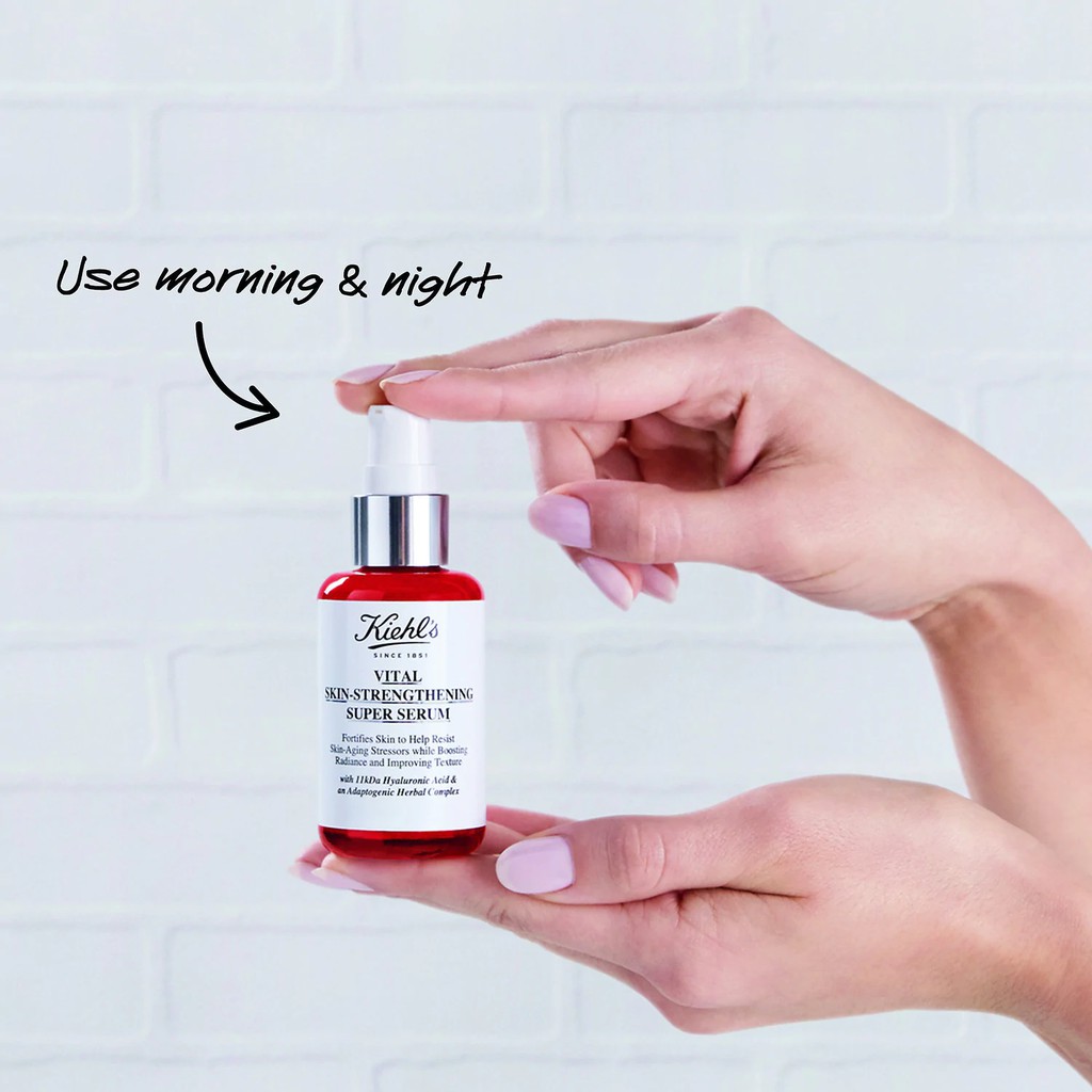 Kiehl's Vital Skin-Strenthening Super Serum - Tinh Chất Tăng Cường Độ Đàn Hồi Mang Lại Vẻ Tươi Trẻ Cho Da