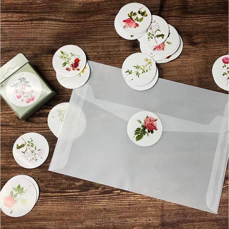 Bộ 46 Sticker Hoa Lá trang trí E33