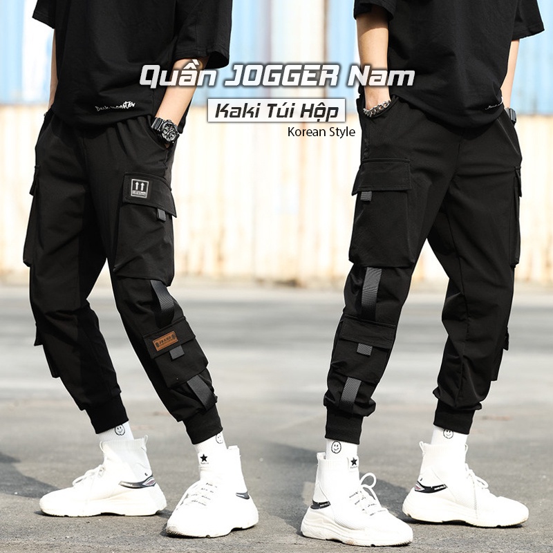 Quần jogger nam nữ thể thao TINOFUN kaki mã "TT46" thô túi hộp kiểu bó ống Hàn Quốc chất vải đẹp ống dài