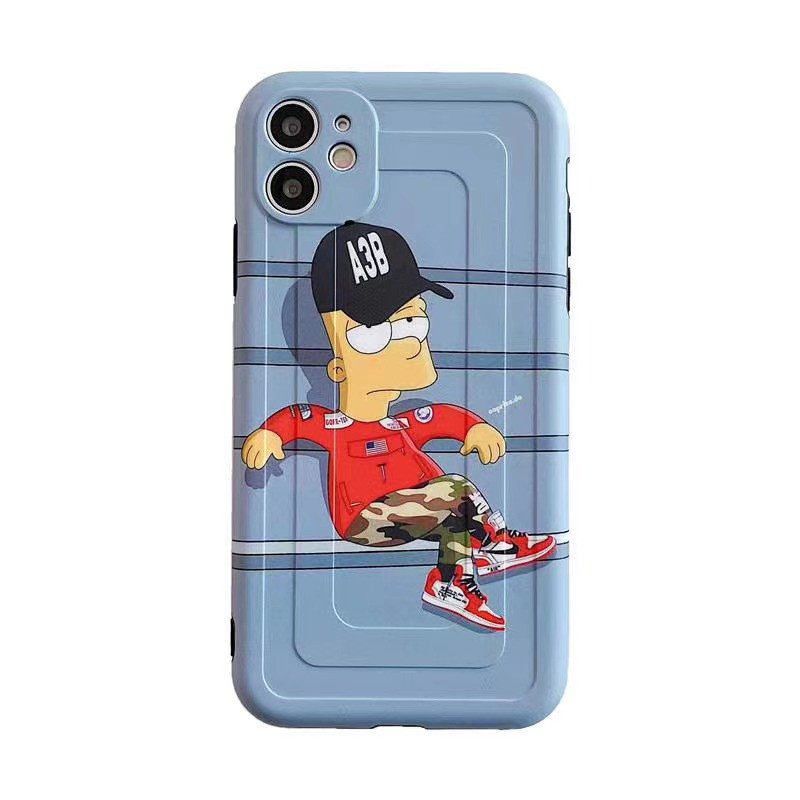 Cartoon Simpson Suitable for iPhone11 11 Pro Max 7Plus 7 8 8 X XR XS max SE 2020 12 12mini Pro Promax soft case | BigBuy360 - bigbuy360.vn