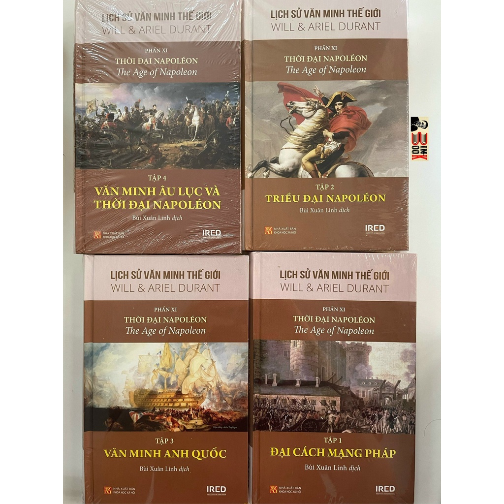 Sách - Lịch Sử Văn Mình Thế Giới - Thời Đại Napoleon – Phần XI – Gồm 4 Tập - Will &amp; Ariel Durant – BÌNH BOOK