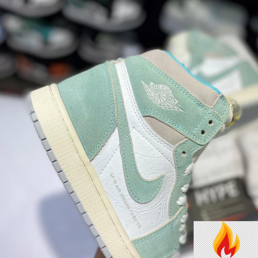 Giày sneaker cổ cao : Jordan 1 Retro High Turbo green White/Green | Phiên bản 1:1 . -O*dc