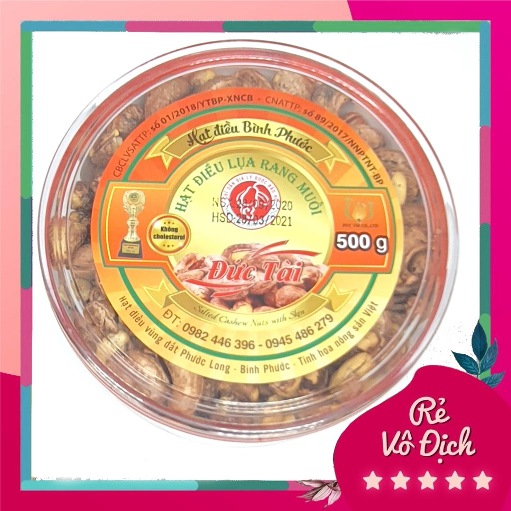 HẠT ĐIỀU RANG MUỐI HỘP TRÒN 500gr ❤FREESHIP❤ HẠT ĐIỀU BÌNH PHƯỚC, CHẤT LƯỢNG XUẤT KHẨU | BigBuy360 - bigbuy360.vn