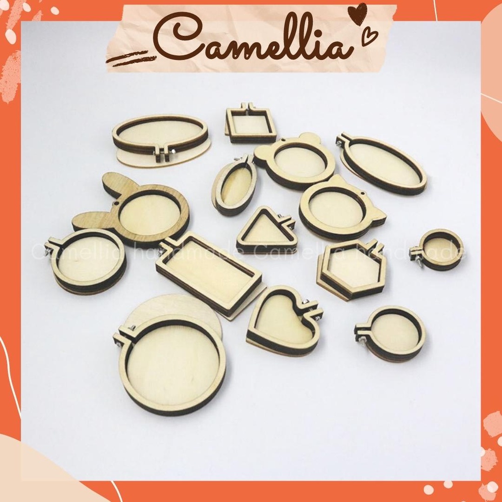 Khung Gỗ Mini Làm Móc Khóa, Mặt Dây Chuyền Handmade