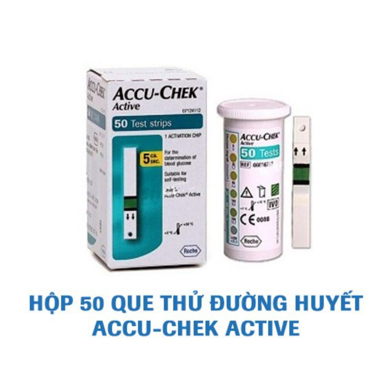 Que thử đường huyết Accu-Chek Active Hộp 50 que