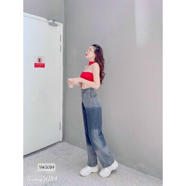 QUẦN JEAN SUÔNG LƯNG CAO LOANG