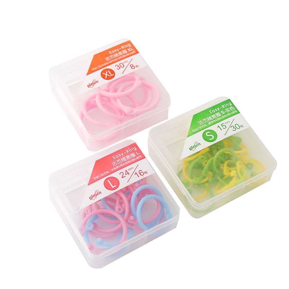 Notebook Craft Album Circle Keyring Easy Ring