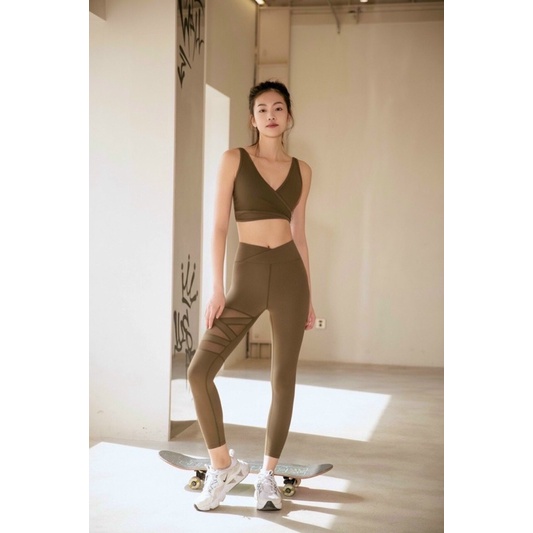 Set thun 1021 phối lưới cao cấp gym,thể thao,yoga