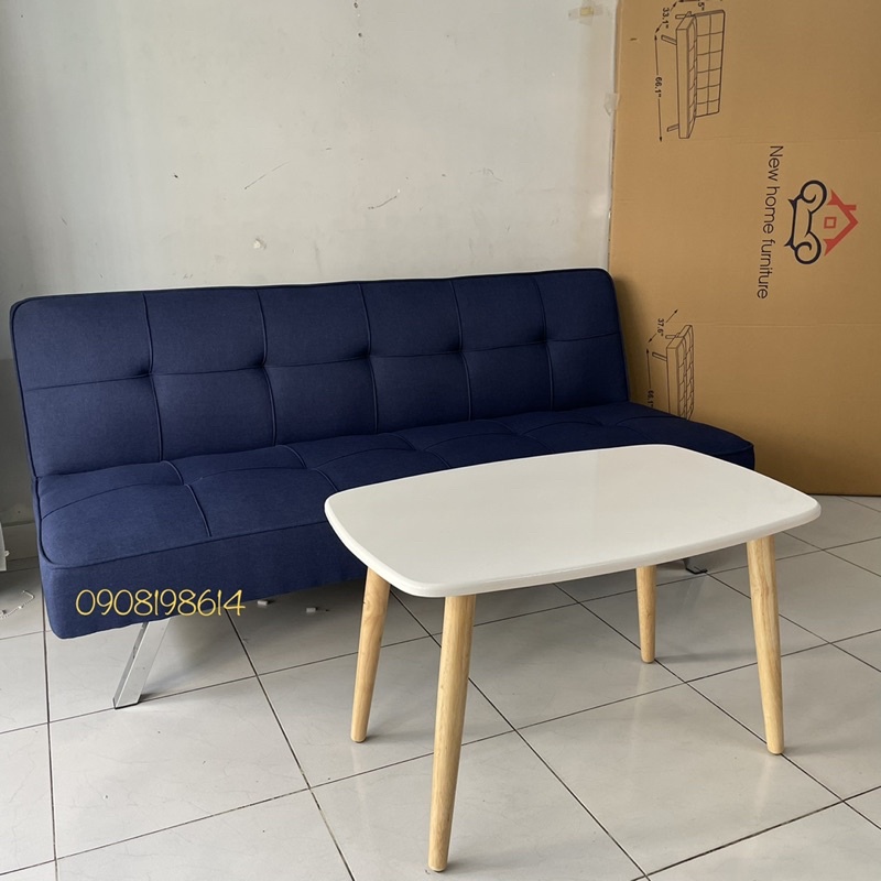 (Hàng Xuất Khẩu)Sofa Giường  - Sofa Bed vải bố màu Xanh Navy - Bàn ghế phòng khách giá rẻ