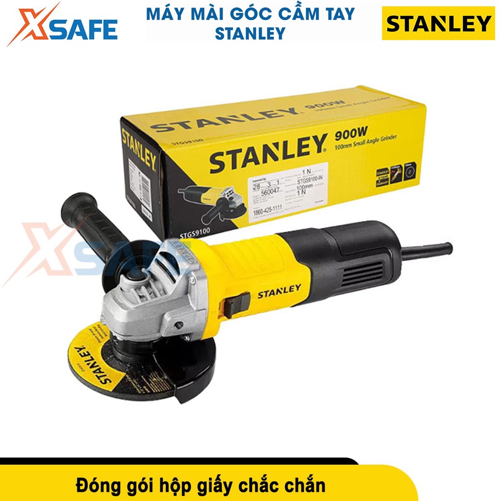 Máy mài góc cầm tay STANLEY 620-900W tốc độ không tải 11000 vòng/phút, chất liệu hợp kim cứng cáp, mài cắt sắt, kim loại