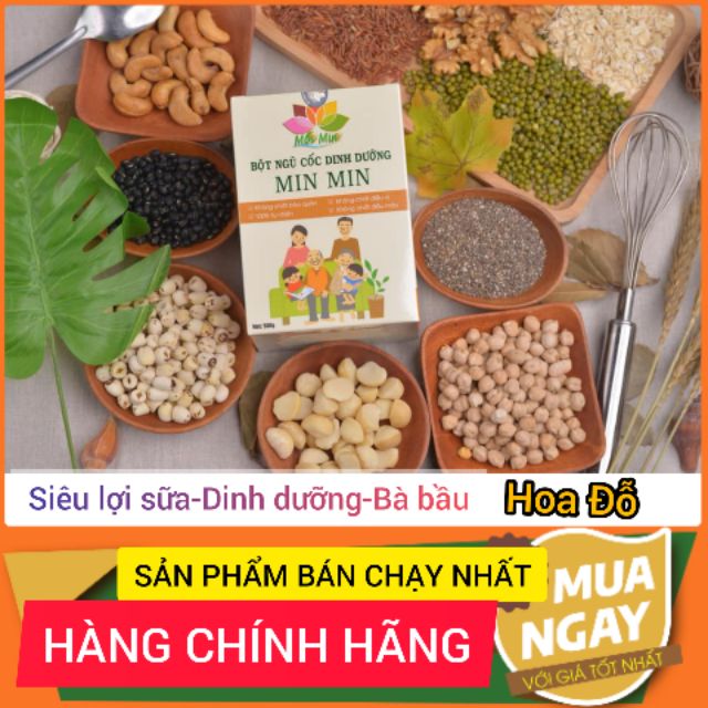 [Siêu lợi sữa]Ngũ cốc Min Min 18 hạt-Ngũ cốc lợi sữa min min-dinh dưỡng-bà bầu
