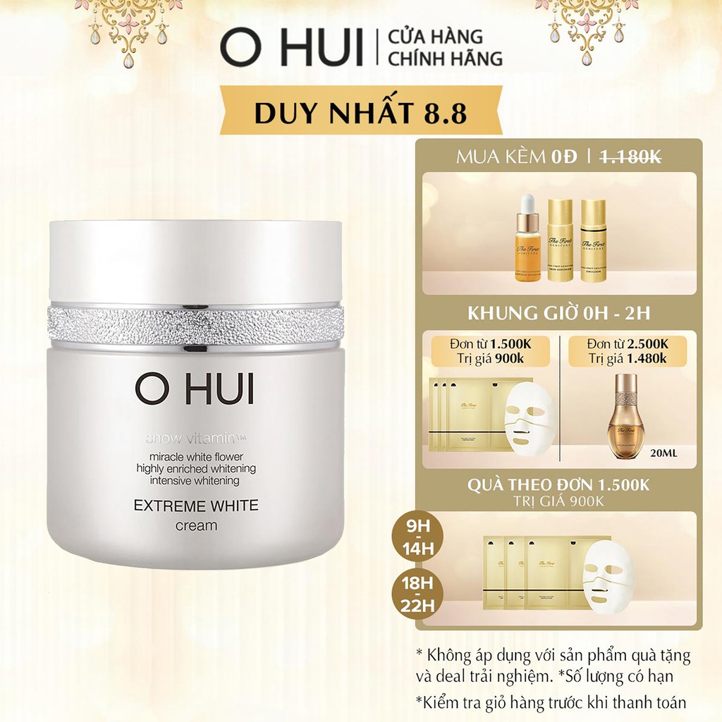 Kem trị tàn nhang dưỡng trắng OHUI Extreme White Cream