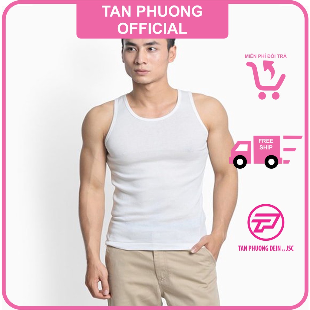 Áo thun 3 lỗ cao cấp chất liệu 100% cotton Tân Phương