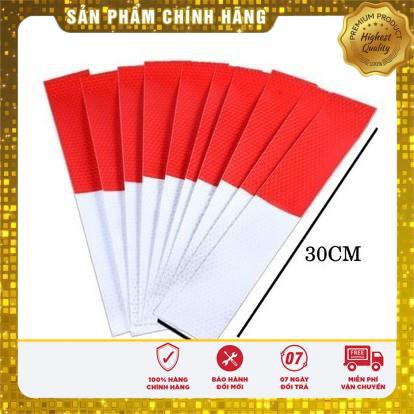 ⚡️GIÁ GỐC⚡️ Miếng Dán Phản Quang_Decal Báo Hiệu_Cảnh Báo Nguy Hiểm Cho Xe Hơi, Xe Tải (Đỏ Trắng)