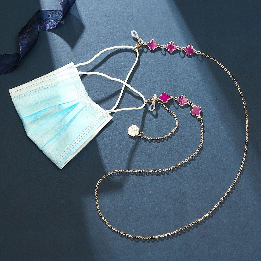 VANES1 Dây Đeo Mắt Kính Chống Thất Lạc Hình Cỏ Bốn Lá Phong Cách Retro