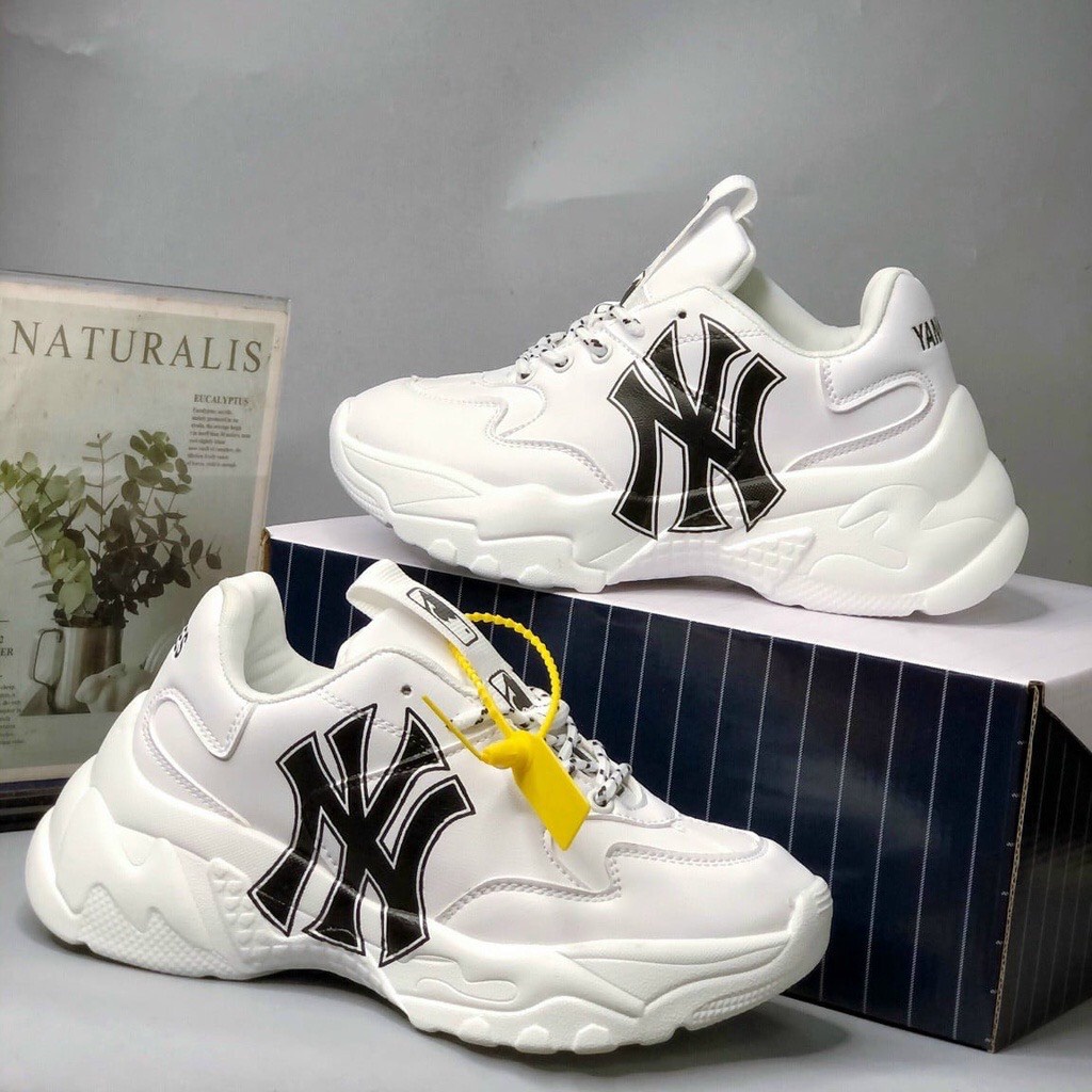 Giày Sneaker MLB màu trắng chữ ny đen  ( Full box) | BigBuy360 - bigbuy360.vn