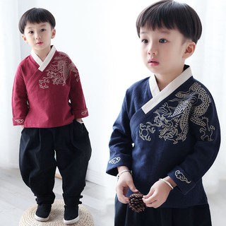 Bộ trang phục truyền thống phong cách Trung Hoa dành cho bé trai