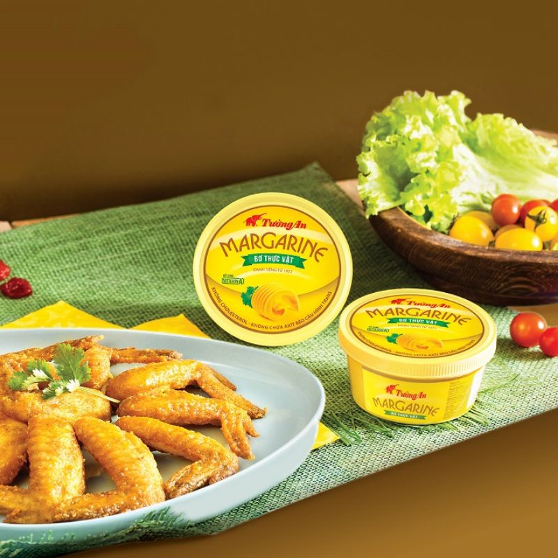 Bơ thực vật Margarine Tường An hộp 800g