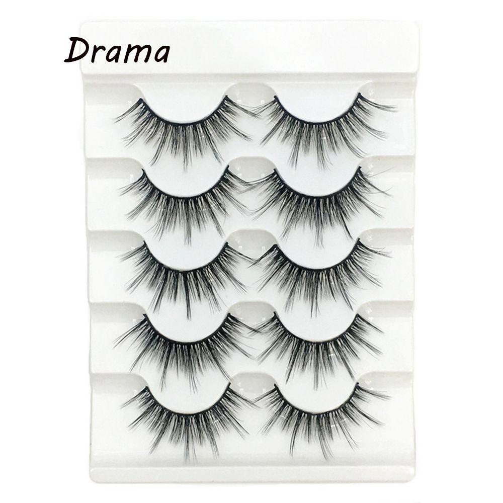 Set 5 Cặp Lông Mi Giả Skans SKONHED 3D Dài Tự Nhiên Thời Trang Dành Cho Nữ