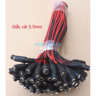 Giắc đực/ Giắc cái 5.5mm (có dây)