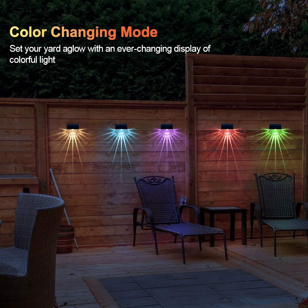 Đèn Led Năng Lượng Mặt Trời Nhiều Màu Trang Trí Sân Vườn
