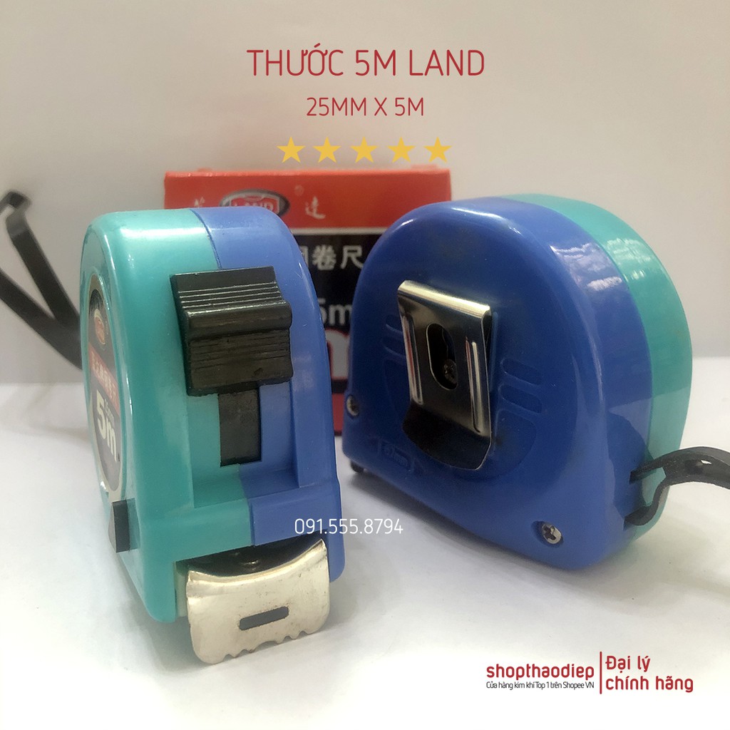 [HÀNG XỊN] Thước Cuộn 5m LAND bản 25mm, Thước Dây LAND 5mx25mm