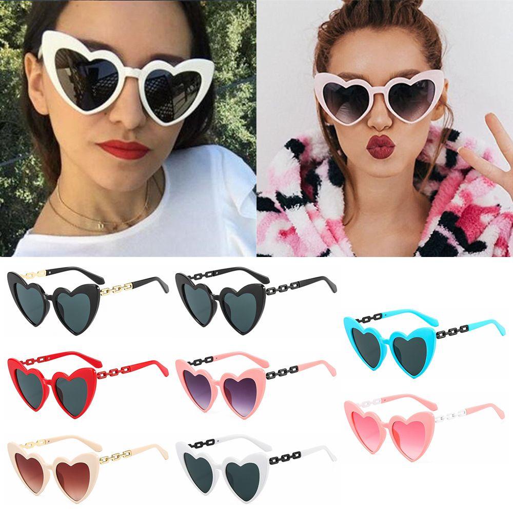 ESPO Kính Mát Gọng Kim Loại Hình Trái Tim Thời Trang