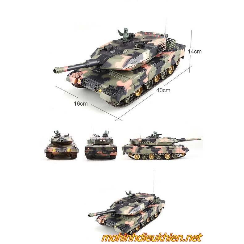 XE TĂNG  MÔ HÌNH ĐIỀU KHIỂN LEOPARD 2A5 TỈ LỆ 1/24