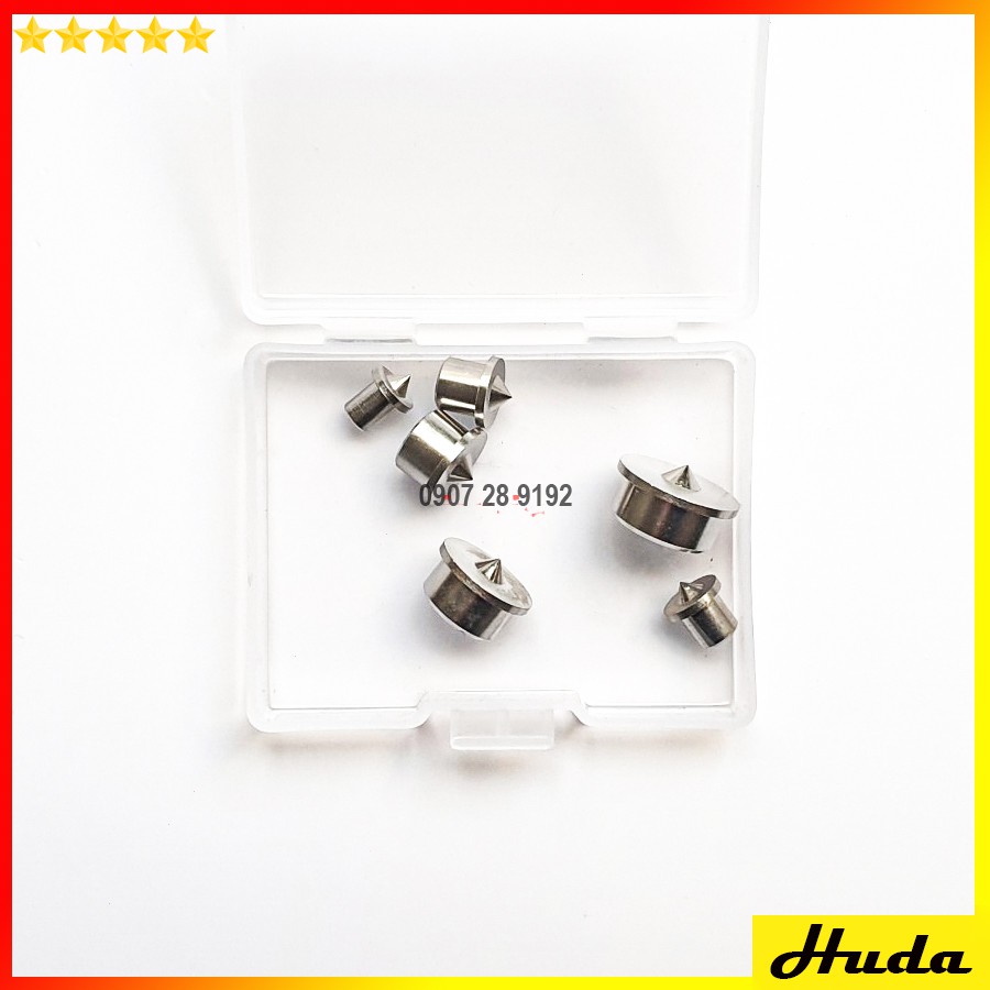Bộ 6 chốt lấy tâm gỗ inox 4 - 12MM  -  đồ làm mộc