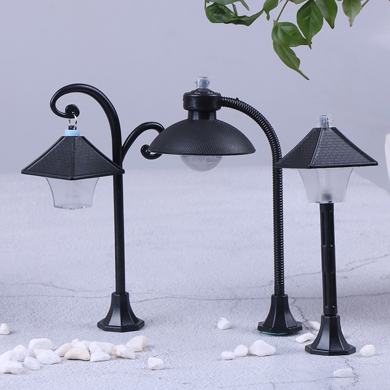 [warmhome]1pc street lights craft figurine garden ornament miniature fairy garden decor