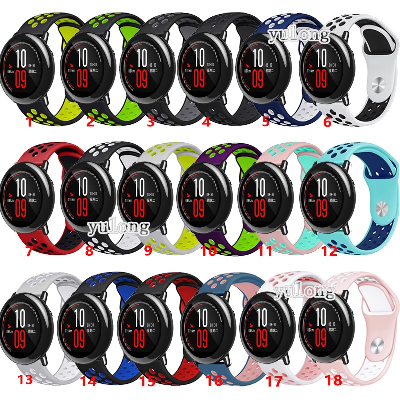 Dây Đeo Silicon Cho Đồng Hồ Thông Minh Huami Amazfit PACE Stratos 2 2S 3