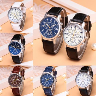 Đồng hồ quartz mặt số La Mã dây da