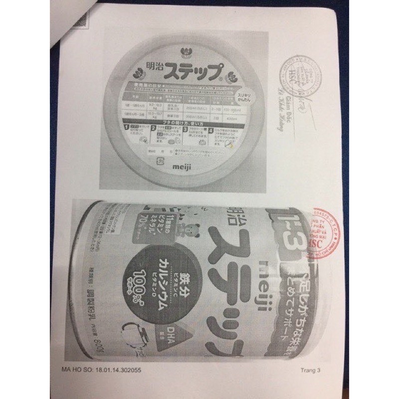 SỮA MEIJI 1-3 HỘP 800gr