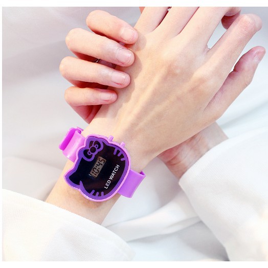  ĐỒNG HỒ ĐIỆN TỬ TRẺ EM HAZO 319 MẶT LED KITTY DỄ THƯƠNG  MQ-003 | BigBuy360 - bigbuy360.vn