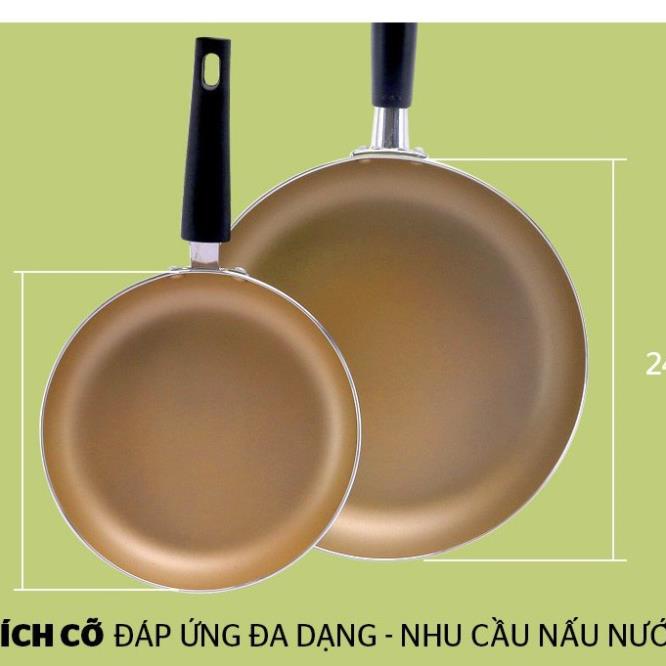 COMBO 2 CHẢO CHỐNG DÍNH SUNHOUSE 18 VÀ 24CM