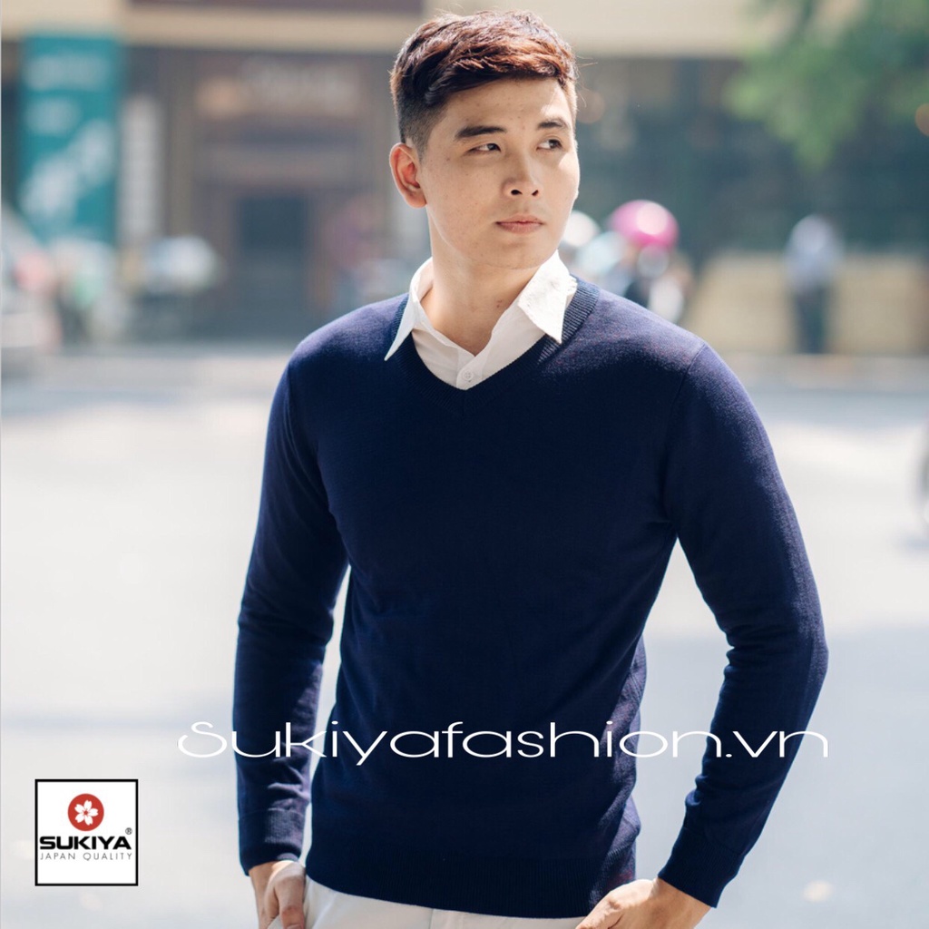 Áo Len Nam Cổ Tim Codo Chất lông cừu mêm mại cao cấp AL13