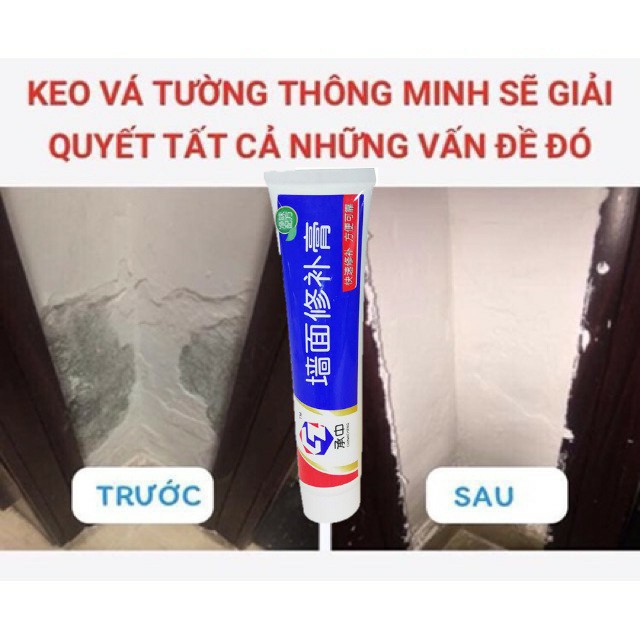 Keo Vá Tường Đa Năng CZ - Vá và Làm Sạch vết Tường Nứt, Ẩm Mốc, Trầy Xước, Bong Tróc - TABISO