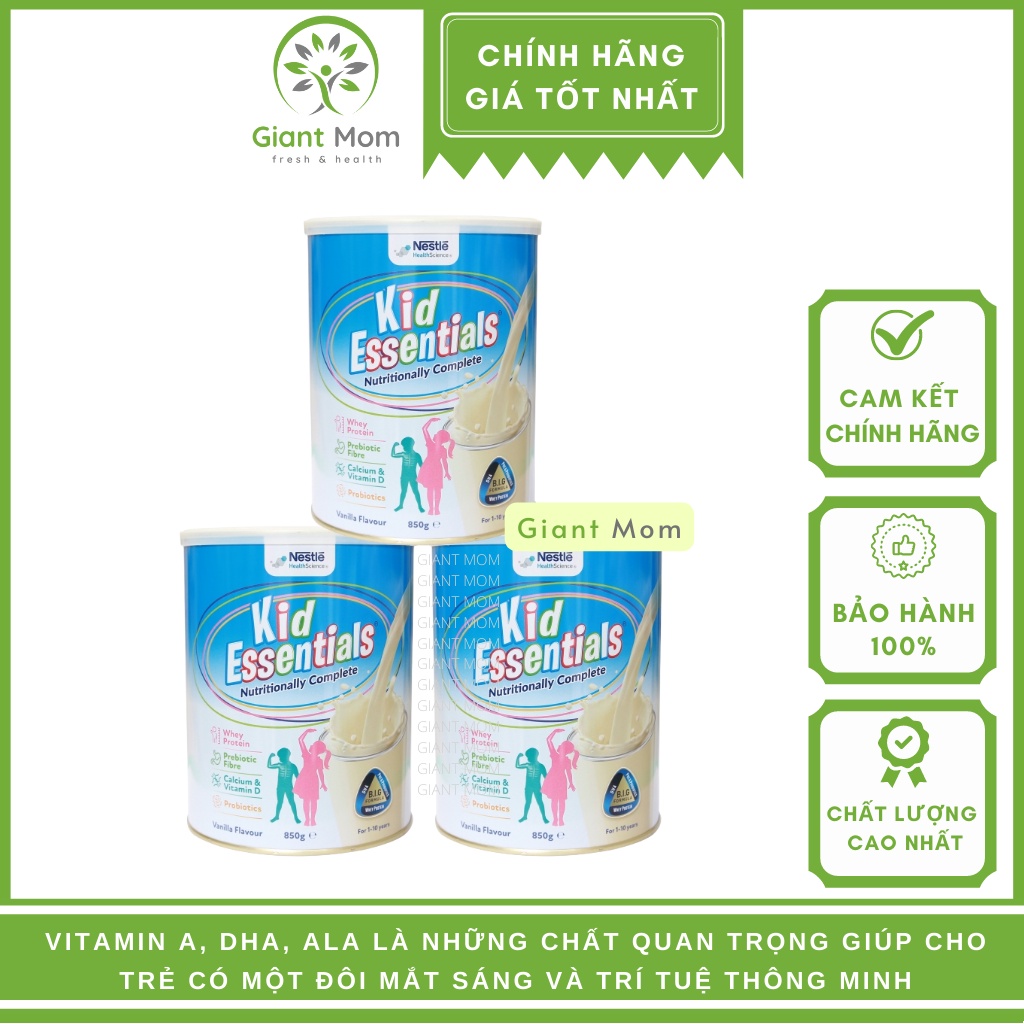 Sữa Kid Essentials Úc Giant Mom - Sữa Kid Essentiasl 850g Mẫu Mới