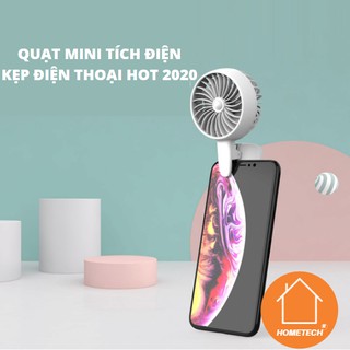 Quạt mini cầm tay sạc pin usb kẹp điện thoại siêu tiện dụng hot 2020