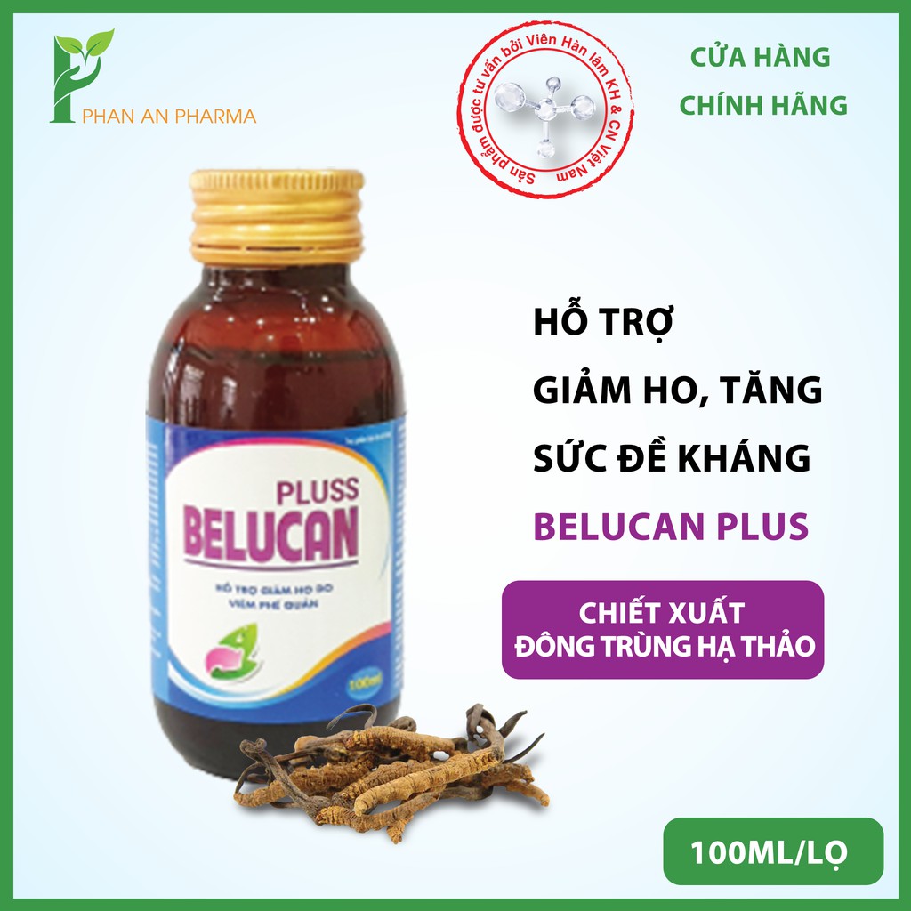 Siro ho Belucan giảm ho, siro ho bổ phế, hỗ trợ hệ miễn dịch mã - Phan An CN06