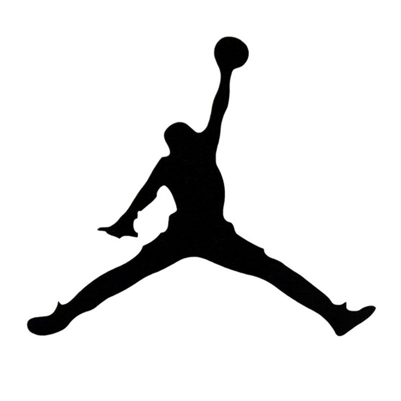 Miếng Dán Trang Trí Xe Hơi Hình Cầu Thủ Bóng Rổ Michael Jordan 15x12.9cm