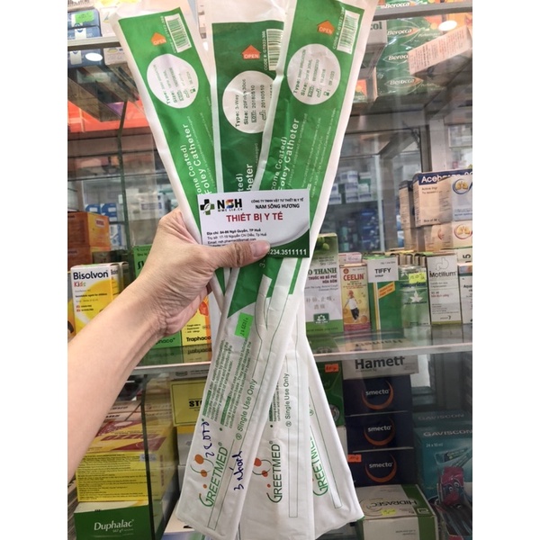 Ống thông tiểu ống xông tiểu 3 nhánh dây thông tiểu dây xông tiểu sonde foley 3 nhánh 16fr 18fr 20fr 22fr
