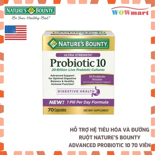 Hỗ trợ hệ tiêu hóa và đường ruột Nature’s Bounty Advanced Probiotic 10 70 viên