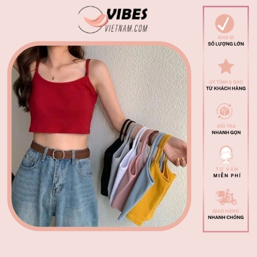 Áo 2 Dây Thể Thao Croptop Thời Trang - vibesvietnam
