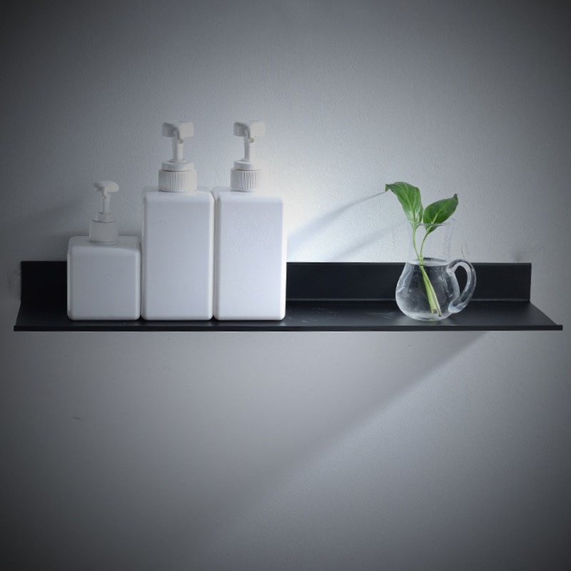 Giá Đỡ Dầu Gội Gắn Tường Bằng Hợp Kim Nhôm Màu Đen Tiện Dụng Cho Phòng Tắm / Nhà Bếp