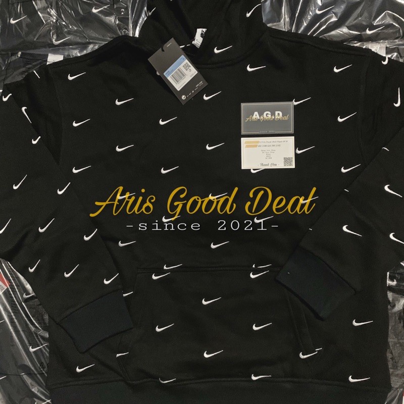 Áo Hoodie Swoosh Full Logo Thêu Hot Trend 2021
