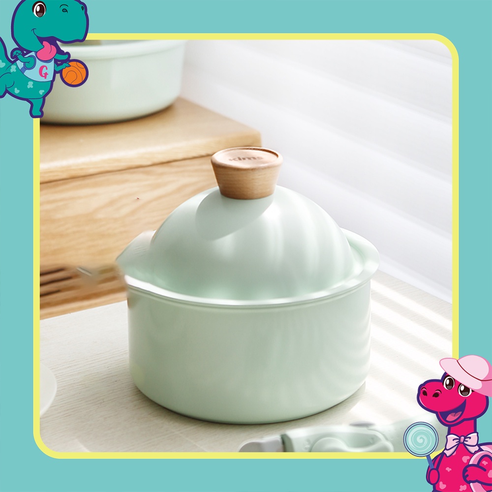 Bộ nồi đá kèm tay cầm và xửng kimscook 4 màu